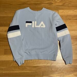 Fila Powder Blue Logo Sweatshirt - Size S